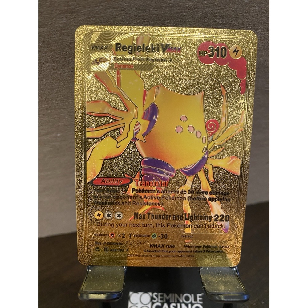 Regieleki Foil Metal Pokémon‎ Pokemon Fan Art Collectible Card Trading